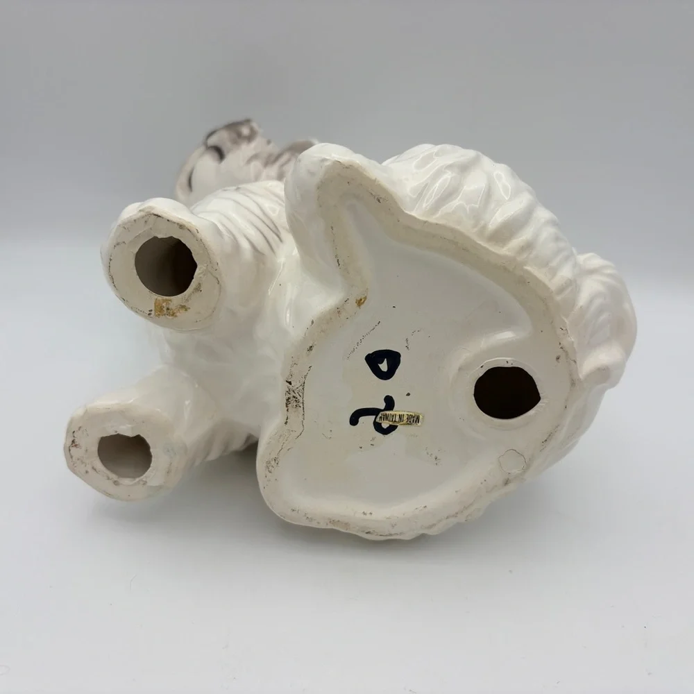 Ceramic Maltese Dog Figurine